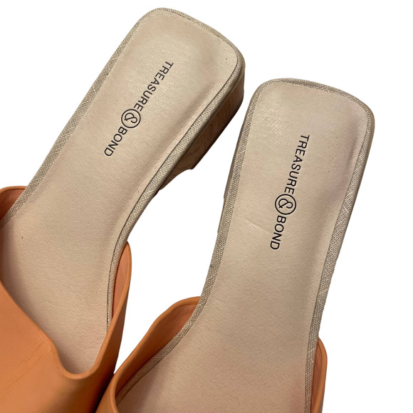 Treasure & Bond Jakob Slide On Sandal Coral Crush Summer Casual Size 7 - Picture 4 of 11